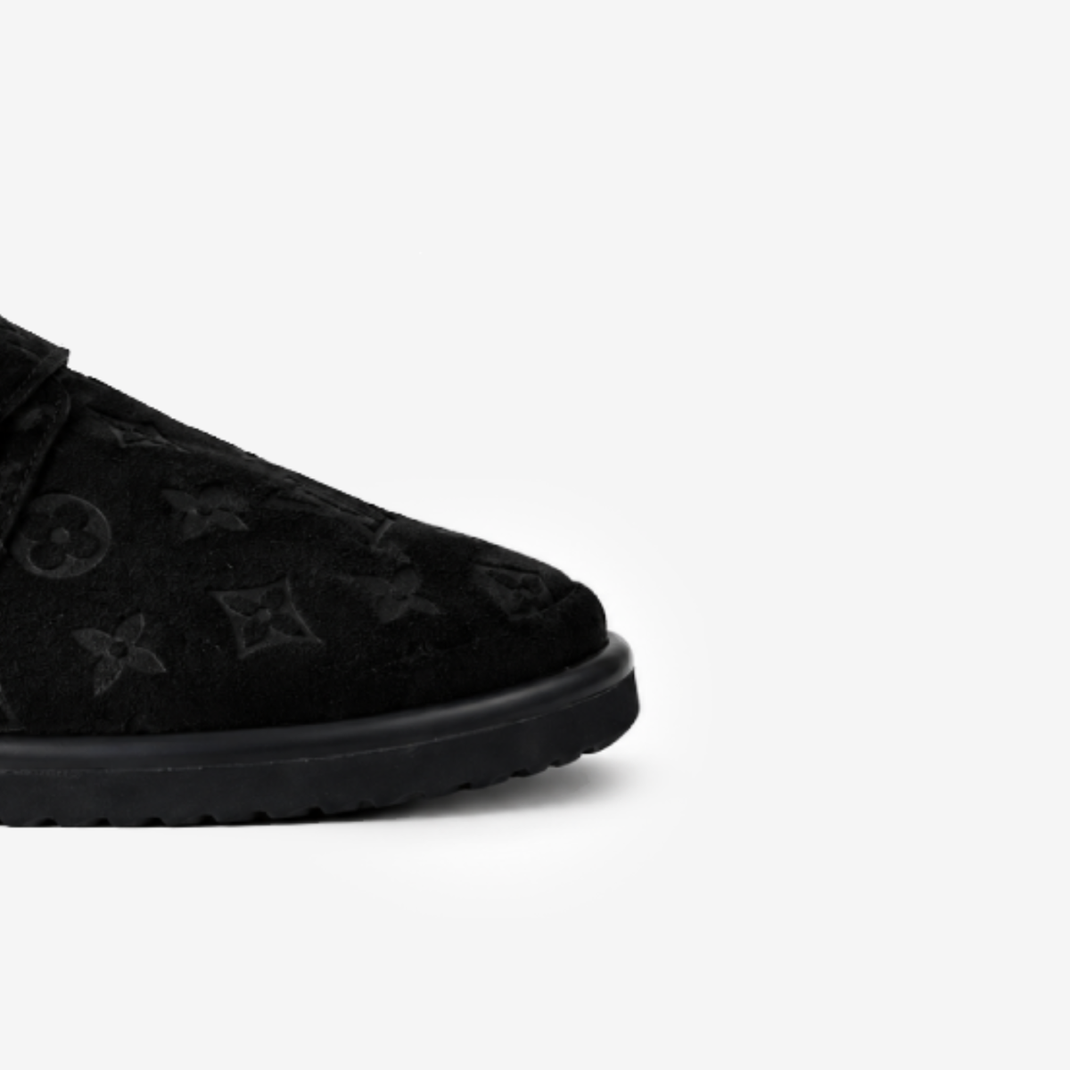 Mule – Black Monogram Empreinte Suede